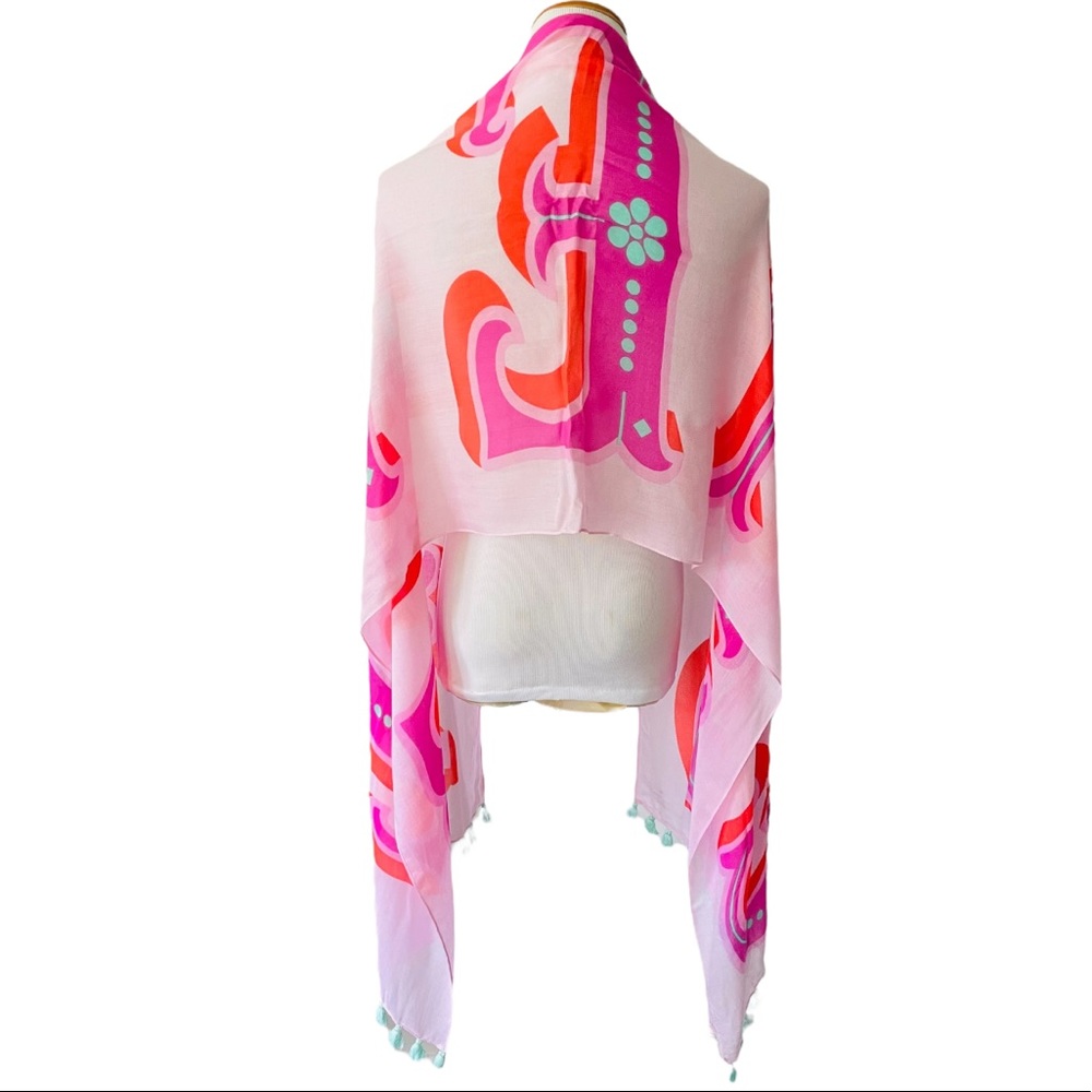 New! KATE SPADE New York “Sweet” Tassel Scarf Shawl 24x80 NWOT - Picture 7 of 11